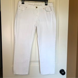 Jennifer Lopez White Capri Jeans, Women’s Size 8, Excellent Condition
